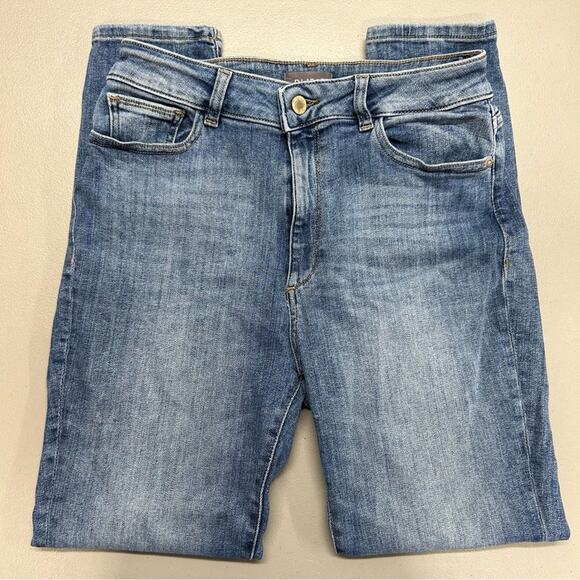 DL1961 Farrow High Rise Skinny Jeans Palmas Denim Cotton Polyester Lycra Size 29 - Picture 4 of 8